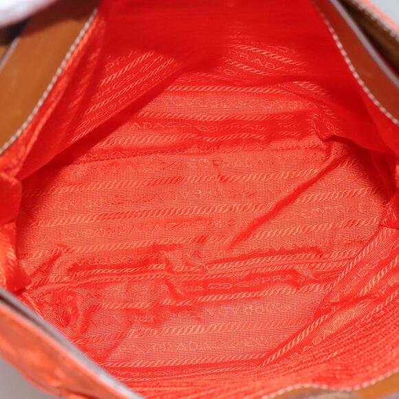 PRADA Shoulder Bag Nylon Orange - Picture 10 of 16